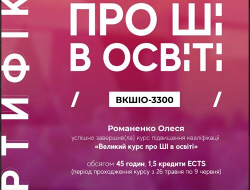 Про ШІ в освіті 2025